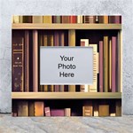 Books Bookshelves Office Fantasy Background Artwork Book Cover Apothecary Book Nook Literature Libra White Wall Photo Frame 5  x 7  Front