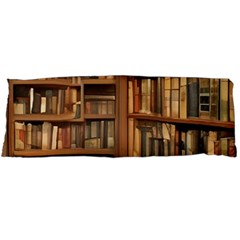 Room Interior Library Books Bookshelves Reading Literature Study Fiction Old Manor Book Nook Reading Body Pillow Case (dakimakura) by Grandong