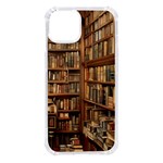 Room Interior Library Books Bookshelves Reading Literature Study Fiction Old Manor Book Nook Reading iPhone 14 TPU UV Print Case Front