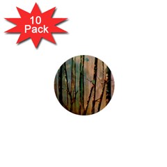 Woodland Woods Forest Trees Nature Outdoors Mist Moon Background Artwork Book 1  Mini Buttons (10 Pack)  by Grandong