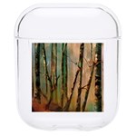 woodland woods forest trees nature outdoors mist moon background artwork book Hard PC AirPods 1/2 Case Front