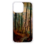 woodland woods forest trees nature outdoors mist moon background artwork book iPhone 13 Pro Max TPU UV Print Case Front