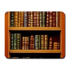 Room Interior Library Books Bookshelves Reading Literature Study Fiction Old Manor Book Nook Reading Small Mousepad by Grandong