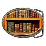 Room Interior Library Books Bookshelves Reading Literature Study Fiction Old Manor Book Nook Reading Belt Buckles Front