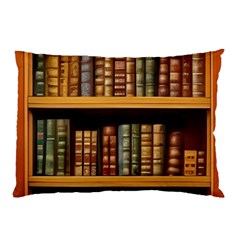 Room Interior Library Books Bookshelves Reading Literature Study Fiction Old Manor Book Nook Reading Pillow Case by Grandong