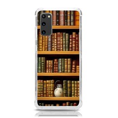 Room Interior Library Books Bookshelves Reading Literature Study Fiction Old Manor Book Nook Reading Samsung Galaxy S20 6 2 Inch Tpu Uv Case by Grandong