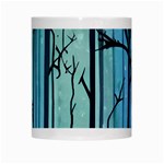 Nature Outdoors Night Trees Scene Forest Woods Light Moonlight Wilderness Stars White Mug Center