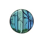 Nature Outdoors Night Trees Scene Forest Woods Light Moonlight Wilderness Stars Hat Clip Ball Marker Front