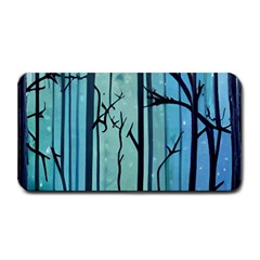 Nature Outdoors Night Trees Scene Forest Woods Light Moonlight Wilderness Stars Medium Bar Mat