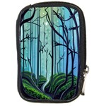 Nature Outdoors Night Trees Scene Forest Woods Light Moonlight Wilderness Stars Compact Camera Leather Case Front