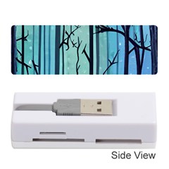 Nature Outdoors Night Trees Scene Forest Woods Light Moonlight Wilderness Stars Memory Card Reader (Stick)