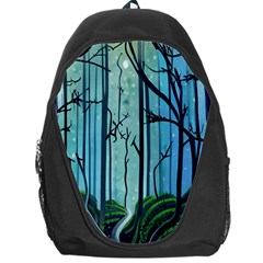 Nature Outdoors Night Trees Scene Forest Woods Light Moonlight Wilderness Stars Backpack Bag