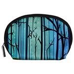 Nature Outdoors Night Trees Scene Forest Woods Light Moonlight Wilderness Stars Accessory Pouch (Large) Front