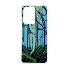 Nature Outdoors Night Trees Scene Forest Woods Light Moonlight Wilderness Stars Samsung Galaxy S20 Ultra 6.9 Inch TPU UV Case