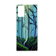 Nature Outdoors Night Trees Scene Forest Woods Light Moonlight Wilderness Stars Samsung Galaxy Note 20 Tpu Uv Case by Grandong