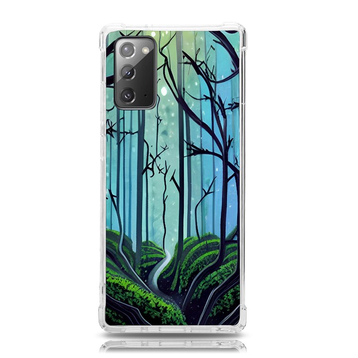 Nature Outdoors Night Trees Scene Forest Woods Light Moonlight Wilderness Stars Samsung Galaxy Note 20 TPU UV Case