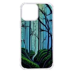 Nature Outdoors Night Trees Scene Forest Woods Light Moonlight Wilderness Stars Iphone 13 Pro Max Tpu Uv Print Case by Grandong