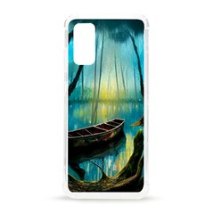 Swamp Bayou Rowboat Sunset Landscape Lake Water Moss Trees Logs Nature Scene Boat Twilight Quiet Samsung Galaxy S20 6 2 Inch Tpu Uv Case by Grandong