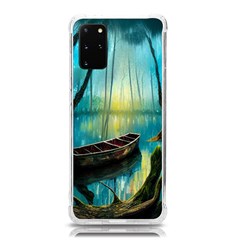 Swamp Bayou Rowboat Sunset Landscape Lake Water Moss Trees Logs Nature Scene Boat Twilight Quiet Samsung Galaxy S20plus 6 7 Inch Tpu Uv Case by Grandong