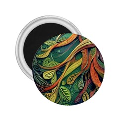 Outdoors Night Setting Scene Forest Woods Light Moonlight Nature Wilderness Leaves Branches Abstract 2 25  Magnets by Grandong