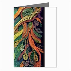 Outdoors Night Setting Scene Forest Woods Light Moonlight Nature Wilderness Leaves Branches Abstract Greeting Cards (pkg Of 8) by Grandong