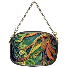 Outdoors Night Setting Scene Forest Woods Light Moonlight Nature Wilderness Leaves Branches Abstract Chain Purse (one Side) by Grandong