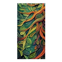 Outdoors Night Setting Scene Forest Woods Light Moonlight Nature Wilderness Leaves Branches Abstract Shower Curtain 36  X 72  (stall)  by Grandong