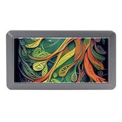 Outdoors Night Setting Scene Forest Woods Light Moonlight Nature Wilderness Leaves Branches Abstract Memory Card Reader (mini) by Grandong