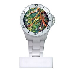 Outdoors Night Setting Scene Forest Woods Light Moonlight Nature Wilderness Leaves Branches Abstract Plastic Nurses Watch by Grandong