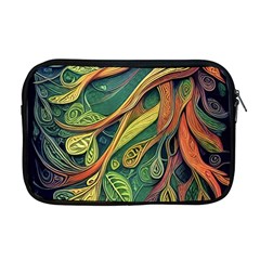 Outdoors Night Setting Scene Forest Woods Light Moonlight Nature Wilderness Leaves Branches Abstract Apple Macbook Pro 17  Zipper Case by Grandong