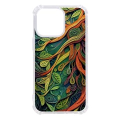 Outdoors Night Setting Scene Forest Woods Light Moonlight Nature Wilderness Leaves Branches Abstract Iphone 13 Pro Tpu Uv Print Case by Grandong