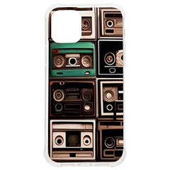 Retro Electronics Old Antiques Texture Wallpaper Vintage Cassette Tapes Retrospective Iphone 12/12 Pro Tpu Uv Print Case by Grandong