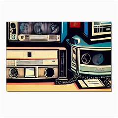 Radios Tech Technology Music Vintage Antique Old Postcards 5  X 7  (pkg Of 10) by Grandong