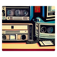 Radios Tech Technology Music Vintage Antique Old Two Sides Premium Plush Fleece Blanket (kids Size) by Grandong