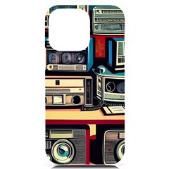 Radios Tech Technology Music Vintage Antique Old Iphone 14 Pro Max Black Uv Print Case by Grandong