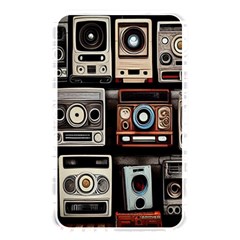 Retro Cameras Old Vintage Antique Technology Wallpaper Retrospective Memory Card Reader (rectangular) by Grandong