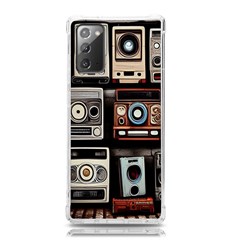 Retro Cameras Old Vintage Antique Technology Wallpaper Retrospective Samsung Galaxy Note 20 Tpu Uv Case by Grandong