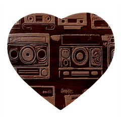 Retro Cameras Old Vintage Antique Technology Wallpaper Retrospective Heart Wood Jewelry Box