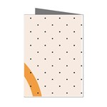 Abstract Geometric Bauhaus Polka Dots Retro Memphis Rainbow Mini Greeting Cards (Pkg of 8) Left