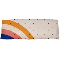 Abstract Geometric Bauhaus Polka Dots Retro Memphis Rainbow Body Pillow Case (dakimakura) by Maspions