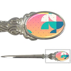 Abstract Geometric Bauhaus Polka Dots Retro Memphis Art Letter Opener