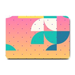 Abstract Geometric Bauhaus Polka Dots Retro Memphis Art Small Doormat