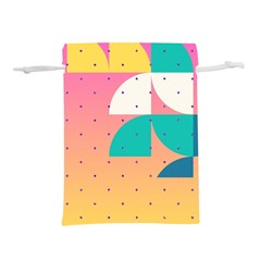 Abstract Geometric Bauhaus Polka Dots Retro Memphis Art Lightweight Drawstring Pouch (s) by Maspions