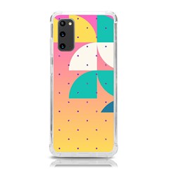 Abstract Geometric Bauhaus Polka Dots Retro Memphis Art Samsung Galaxy S20 6 2 Inch Tpu Uv Case