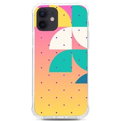 Abstract Geometric Bauhaus Polka Dots Retro Memphis Art Iphone 12/12 Pro Tpu Uv Print Case by Maspions