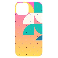 Abstract Geometric Bauhaus Polka Dots Retro Memphis Art Iphone 14 Black Uv Print Case