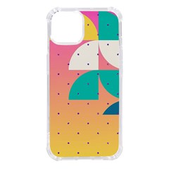 Abstract Geometric Bauhaus Polka Dots Retro Memphis Art Iphone 14 Tpu Uv Print Case by Maspions