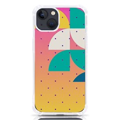 Abstract Geometric Bauhaus Polka Dots Retro Memphis Art Iphone 13 Tpu Uv Print Case by Maspions