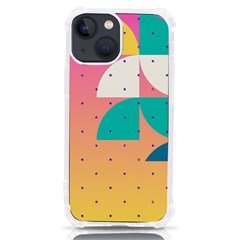 Abstract Geometric Bauhaus Polka Dots Retro Memphis Art Iphone 13 Mini Tpu Uv Print Case by Maspions