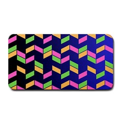 Background Pattern Geometric Pink Yellow Green Medium Bar Mat by Maspions